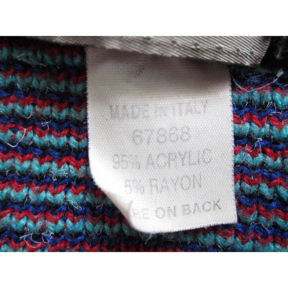 Vtg Collection International UGLY Pullover Sweater Sz XL (Made in Itay) MS23 - Picture 8 of 8
